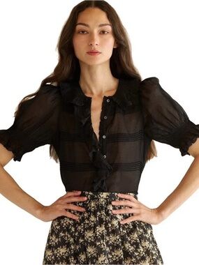 Doen Balsam Top in Black NWT